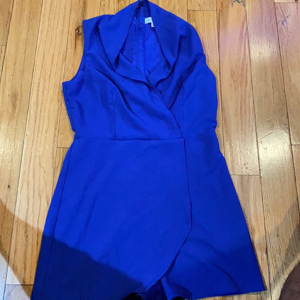 Emerald sundae blue romper jumpsuit